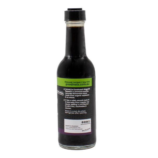Honest To Goodness Certified Organic Tamari Soy Sauce 250mL, Gluten-Free & No Added Sugar
