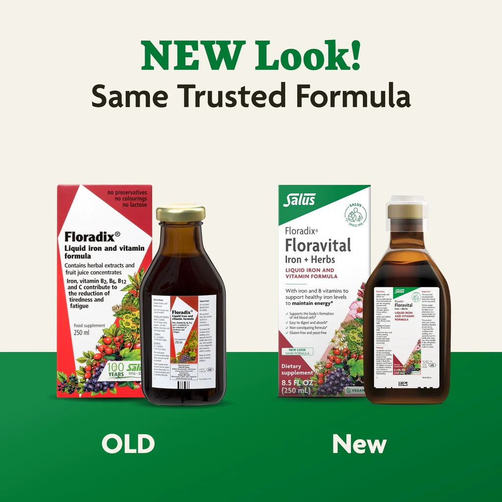 Floradix Floravital Herbal Liquid Iron Plus 250mL Or 500mL, Oral Liquid