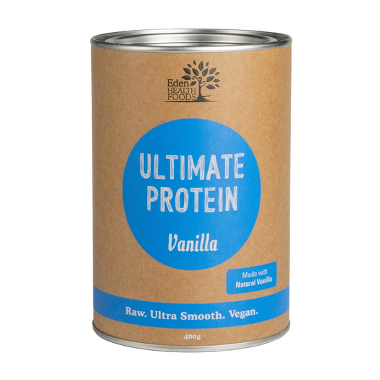 Eden Health Foods Ultimate Protein 400g Or 1kg, Vanilla Flavour {Organic Sprouted Brown Rice}