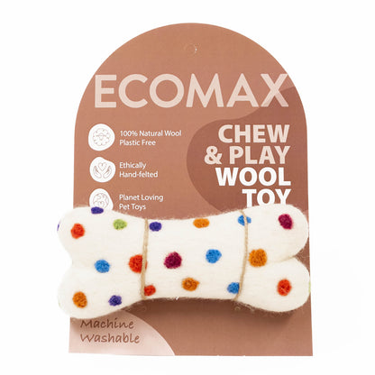 Eco Max Chew & Play Small Wool Toy, Please Select Your Pattern