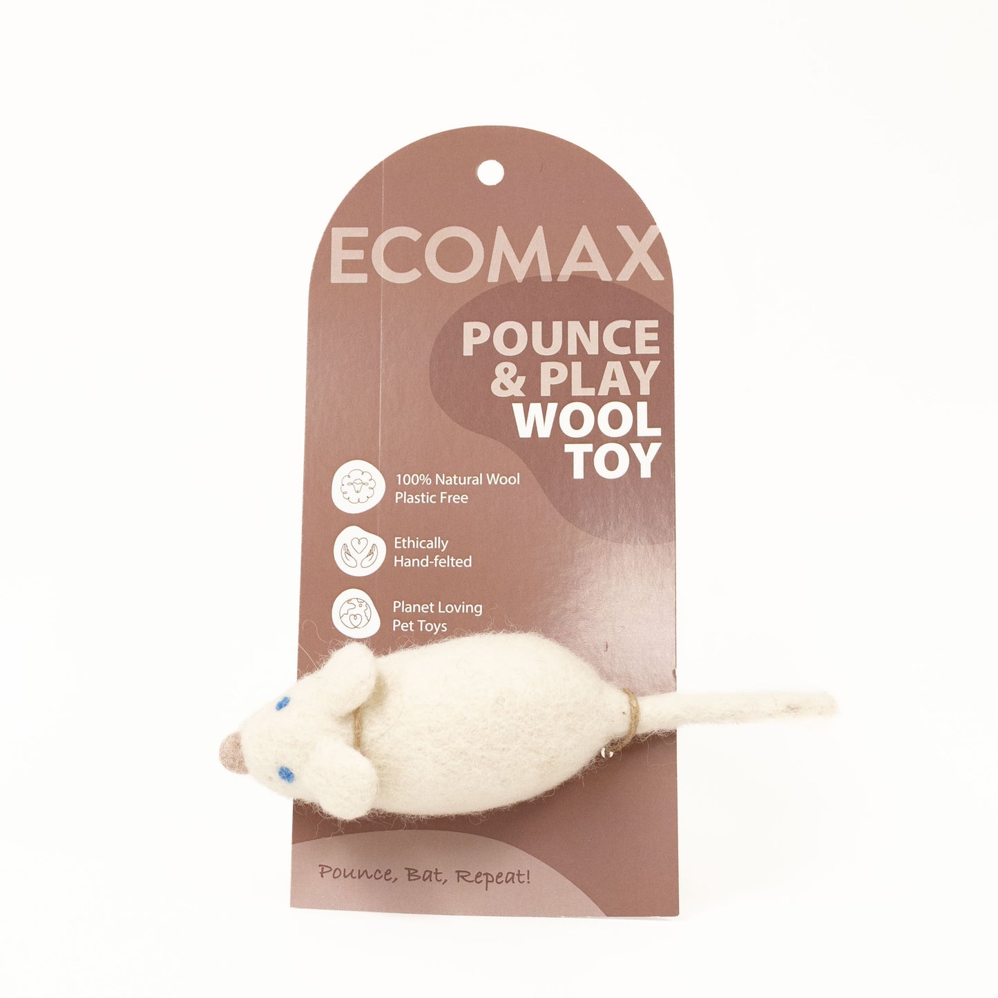 Eco Max Pounce & Play Wool Toy, Please Select Your Colour