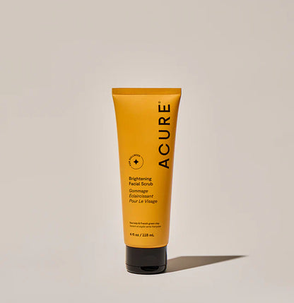 Acure Brightening Facial Scrub 118mL, With Sea Kelp & Green Clay