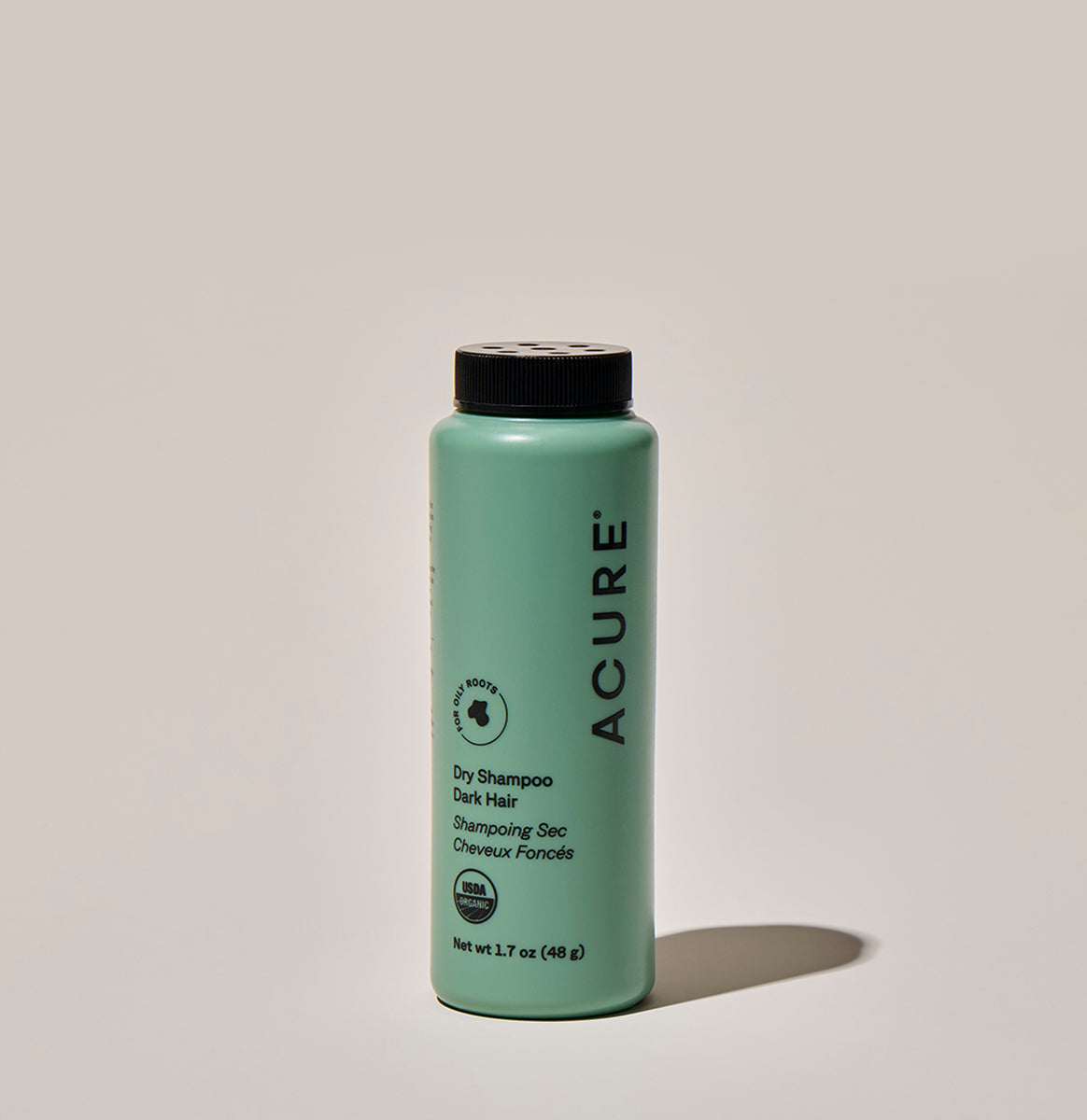 Acure Dark Hair Dry Shampoo 58g, To Refresh Oily Roots