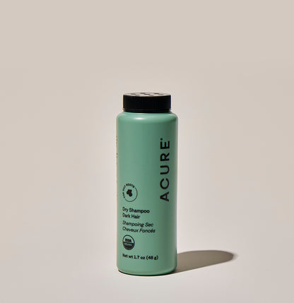 Acure Dark Hair Dry Shampoo 58g, To Refresh Oily Roots