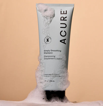 Acure Simply Smoothing Shampoo Coconut 236ml, For Frizz Control & Shine