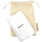 Ever Eco Muslin Facial Cloths 2 Pack, With Cotton Wash Bag