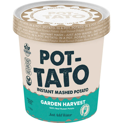 Plantasy Foods Instant Mashed POT-TATO 50g, Garden Harvest Flavour Just Add Water