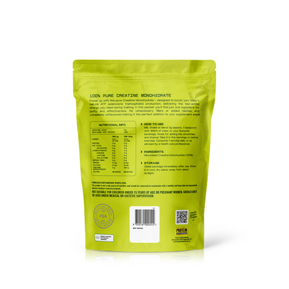 Protein Supplies Australia 100% Pure Creatine {Monohydrate} 200g Or 500g, Pure Flavour