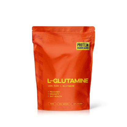 Protein Supplies Australia Plant Based L-Glutamine 200g Or 500g, 100% Pure