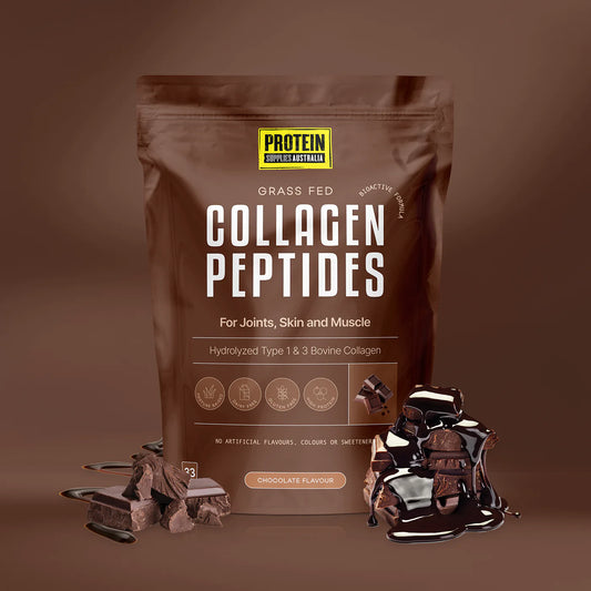 Protein Supplies Australia Bioactive Hydrolyzed Collagen Peptides 500g Or 1Kg, Chocolate Flavour
