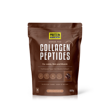 Protein Supplies Australia Bioactive Hydrolyzed Collagen Peptides 500g Or 1Kg, Chocolate Flavour