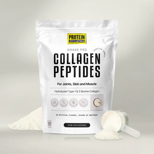 Protein Supplies Australia Grass Fed Collagen Peptides 500g Or 1Kg, Pure Unflavoured