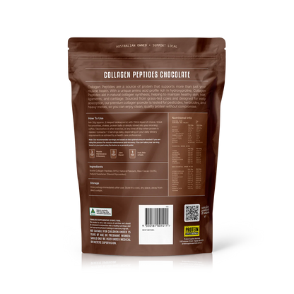 Protein Supplies Australia Bioactive Hydrolyzed Collagen Peptides 500g Or 1Kg, Chocolate Flavour