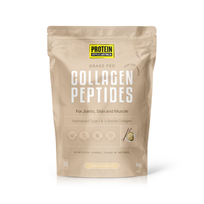 Protein Supplies Australia Grass Fed Collagen Peptides 500g Or 1Kg, Vanilla Flavour