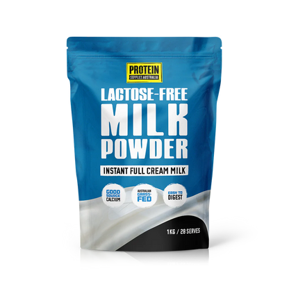 Protein Supplies Australia Lactose-Free Instant Milk Powder 1kg, Made Using Australian Milk