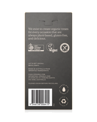 Pana Organic Certified Organic Mini Snack Bites 100g, Peanut, Caramel & Dark Chcolate