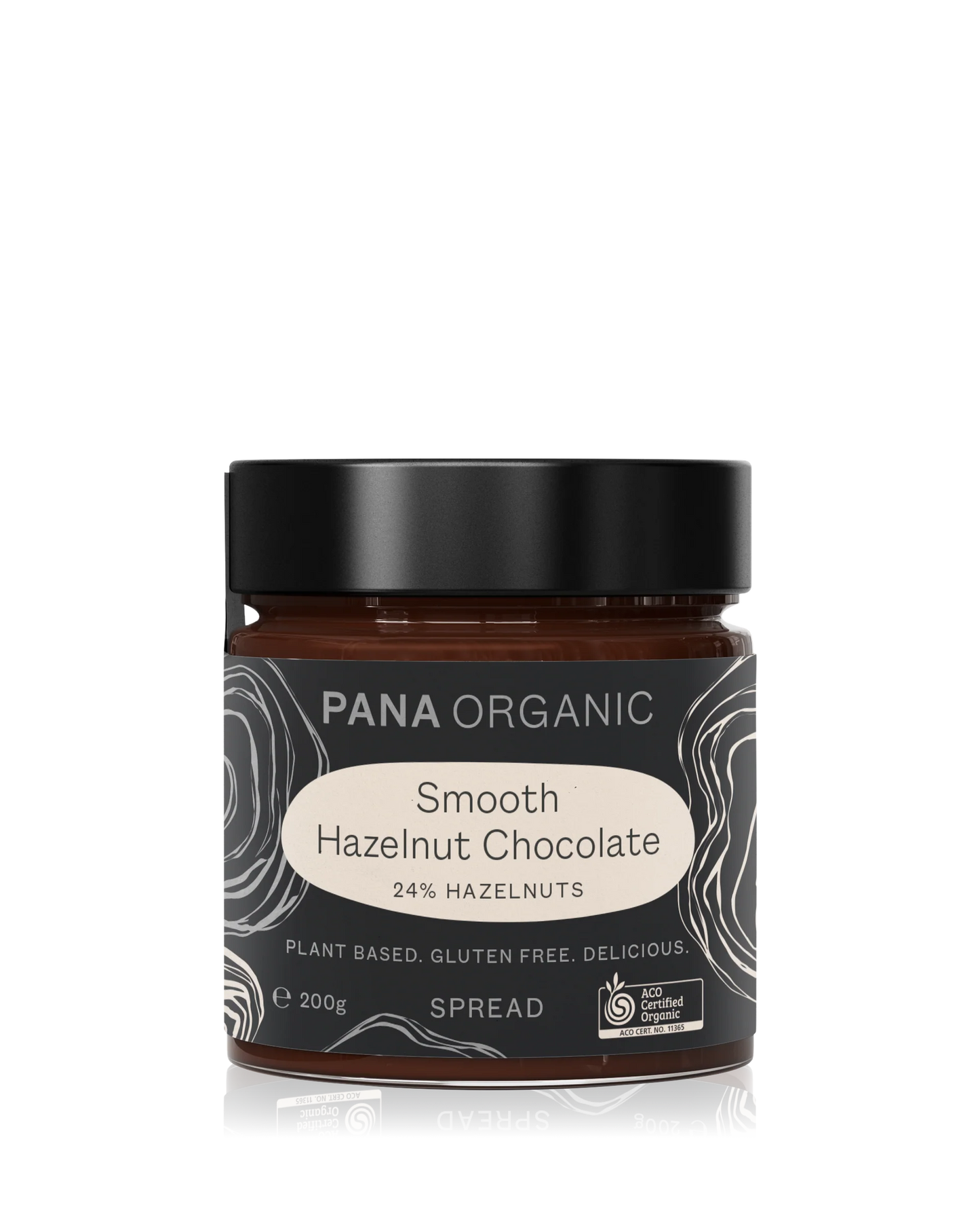 Pana Organic Certified Organic Smooth Hazelnut Chocolate Spread 200g, Perfectly Blended For The Ultimate Spread
