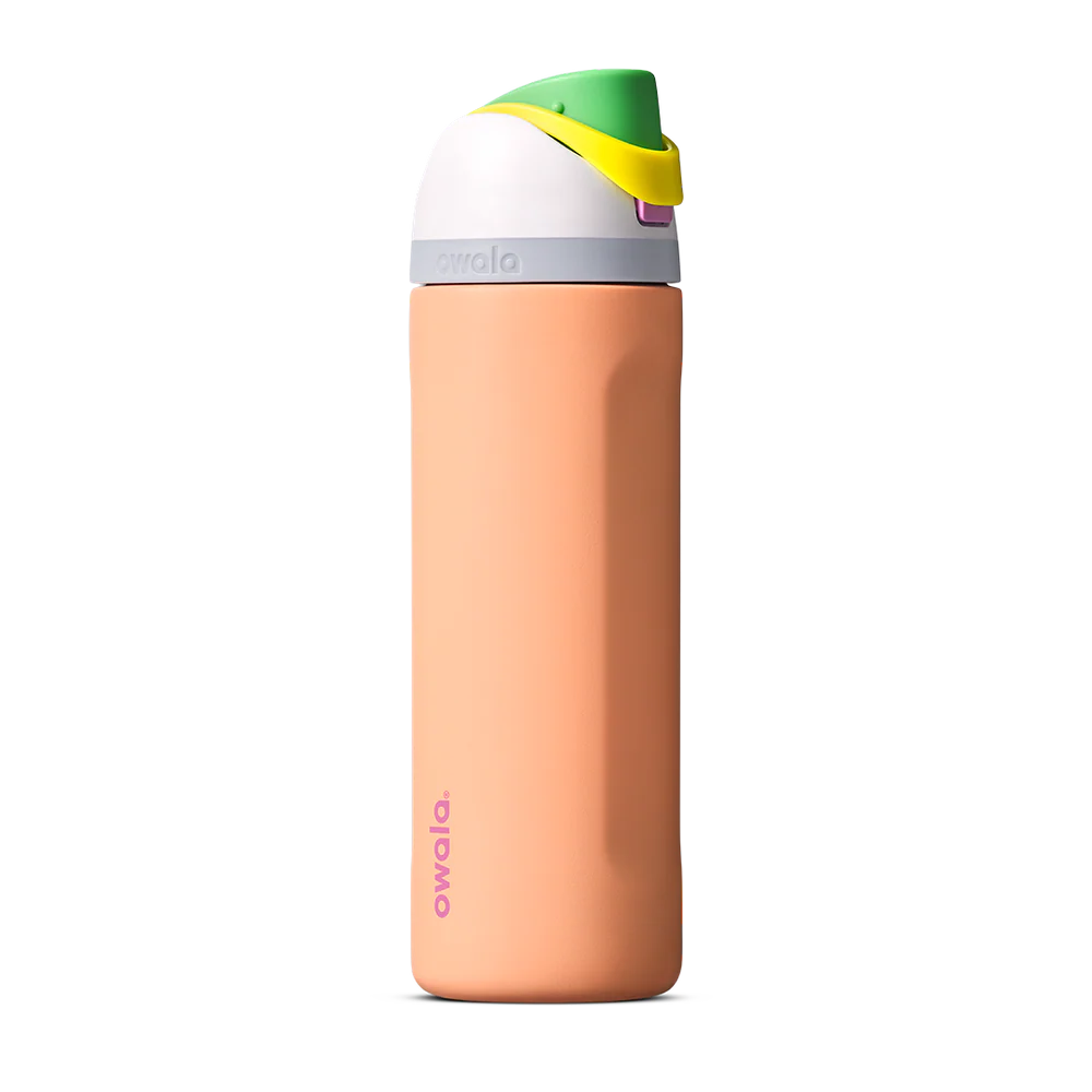 Owala FreeSip Stainless Steel Water Bottle 24oz Or 32oz, Peachy Keen