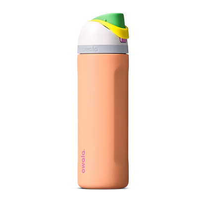 Owala FreeSip Stainless Steel Water Bottle 24oz Or 32oz, Peachy Keen