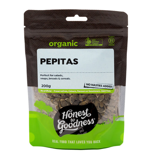 Honest To Goodness Pepitas 200g Or 500g, Australian Certified Organic & Perfect For Salads