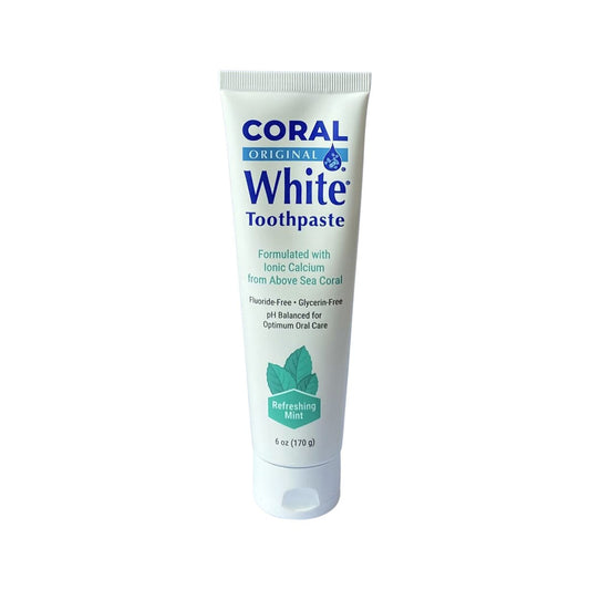 Coral White Original Toothpaste 170g, Formulated With Ionic Calcium From Above Sea Coral Refreshing Mint Flavour