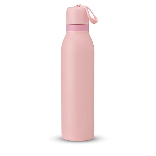 Owala FreeSip Twist Stainless Steel Water Bottle 18oz Or 24oz, Rose Quartz