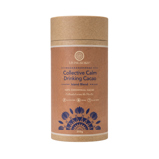 Living Koko Collective Calm Drinking Cacao Grated 250g, 100% Ceremonial Cacao