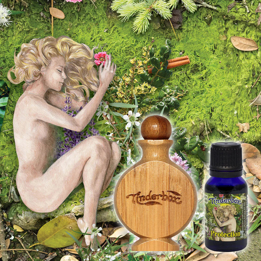 Tinderbox Protection Kit Blend With A Bamboo Pot, Shield Against Negative Influences