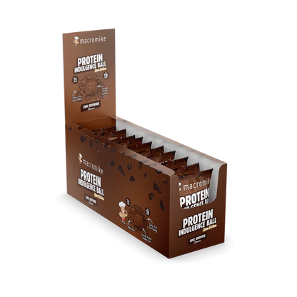 Macro Mike Protein Indulgence Ball Single 40g Or A Box Of 12, Choc Brownie Flavour