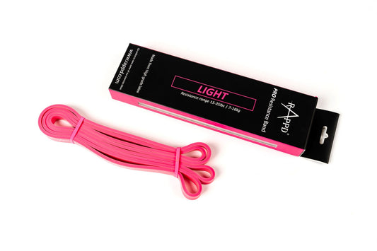 Rappd PRO Resistance Band, Light (Pink) Feel The Difference!