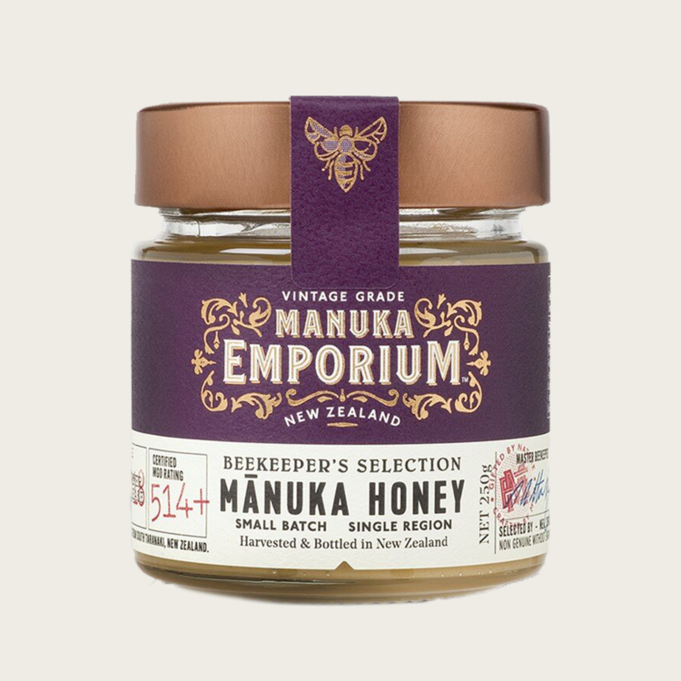 Manuka Emporium Manuka Honey MGO 514+ 250g, Harvested In Small Batches From The North Island Of New Zealand