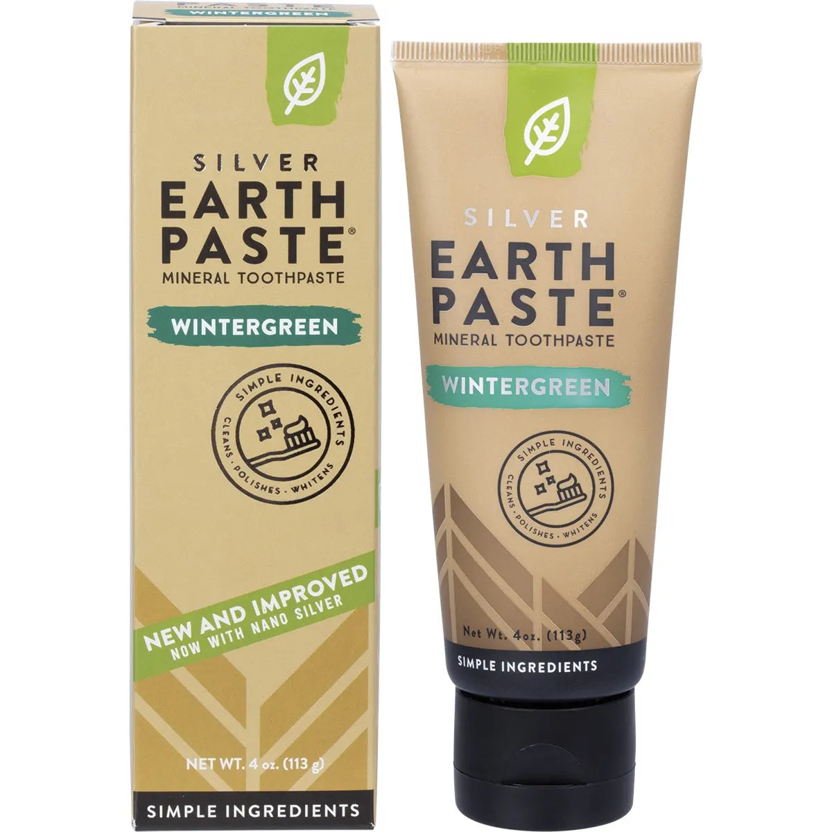 Redmond Earth Paste Toothpaste With Nano Silver 113g, Wintergreen Flavour