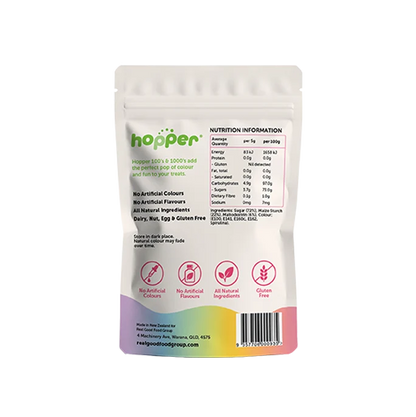 Hopper Gluten Free Natural Rainbow 100's & 1000's 100g, No Artificial Colours Or Flavours