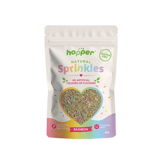 Hopper Gluten Free Natural Rainbow Sprinkles 85g, No Artificial Colours Or Flavours