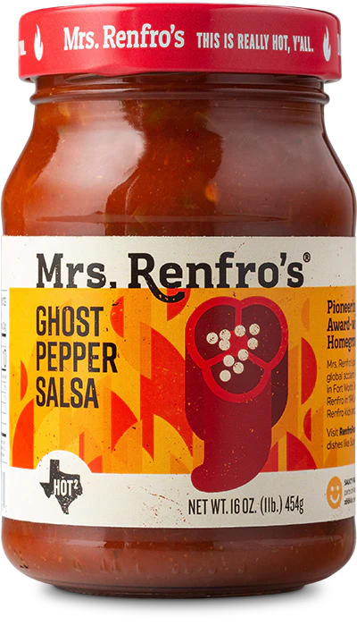 Mrs. Renfro's Ghost Pepper Salsa 454g, Gluten & Sugar Free