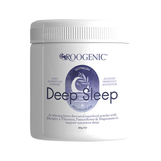 Roogenic Daily Superfood Powder Deep Sleep 180g, Night-time Relaxation & Recovery Blend