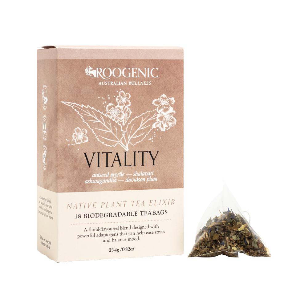 Roogenic Vitality 18 Tea Bags, Energy & Hormonal Balance Blend