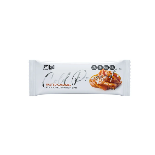 Fibre Boost Cold Pressed Protein Bar Single or Box of 12, Salted Caramel