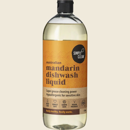 Simply Clean Dishwash Liquid, Choose Your Scent & Size