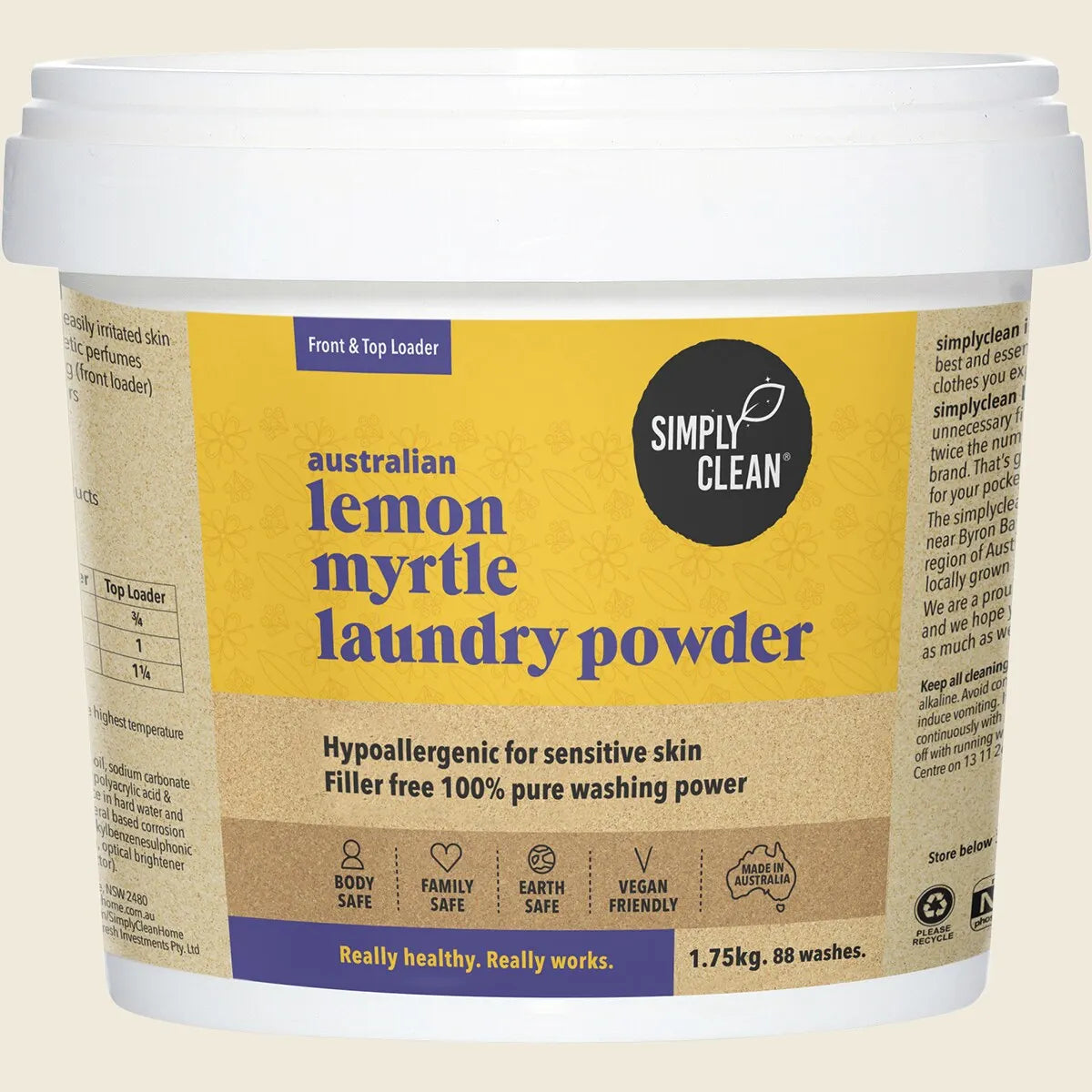 Simply Clean Laundry Powder, Choose Your Scent & Size