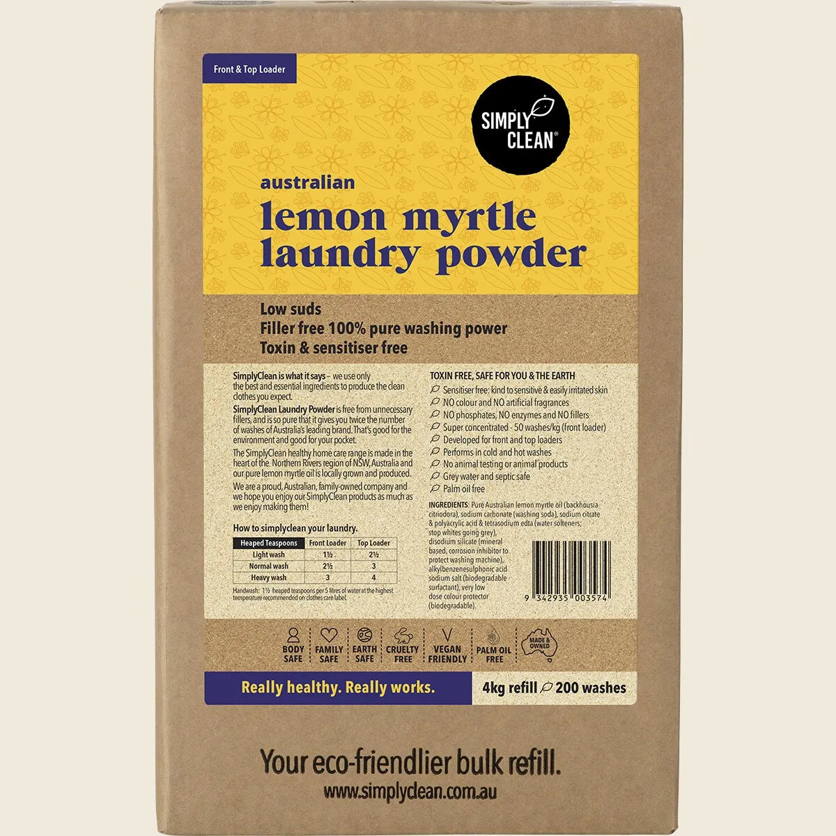 Simply Clean Laundry Powder, Choose Your Scent & Size