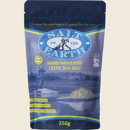 Salt Of The Earth Celtic Sea Salt 250g Or 650g, Coarse & Hand Harvested