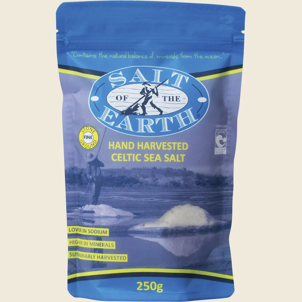 Salt Of The Earth Celtic Sea Salt 250g Or 650g, Fine & Hand Harvested