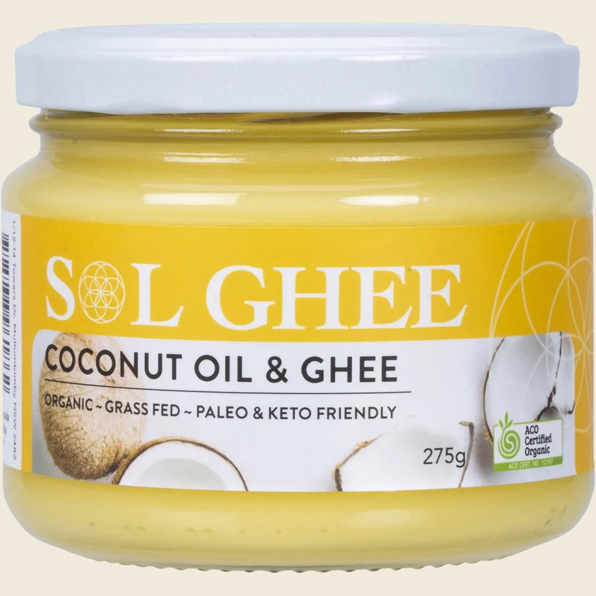 Sol Organics Ghee & Coconut Oil 275g, Use A Cooking Oil