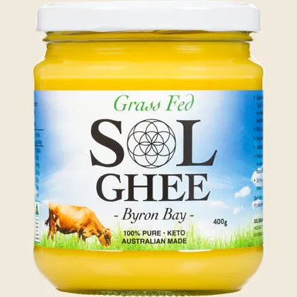Sol Organics Grass-Fed Ghee 275g, 400g Or 1kg, Non GMO
