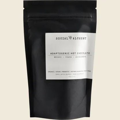 Social Alchemy Adaptogenic Organic Hot Chocolate 128g, With Reishi, Chaga & Ashwaganda
