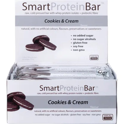 Smart Diet Solutions Smart Protein Bar™ Single Bar 60g Or A Box Of 12, Cookies & Cream Flavour