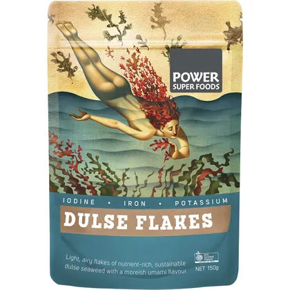 Power Super Foods Certified Organic Atlantic Dulse Flakes 40g Or 150g, Wild Hand Harvested