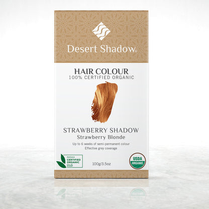 Desert Shadow Certified Organic Hair Colour 100g, Strawberry Shadow; Strawberry Blonde