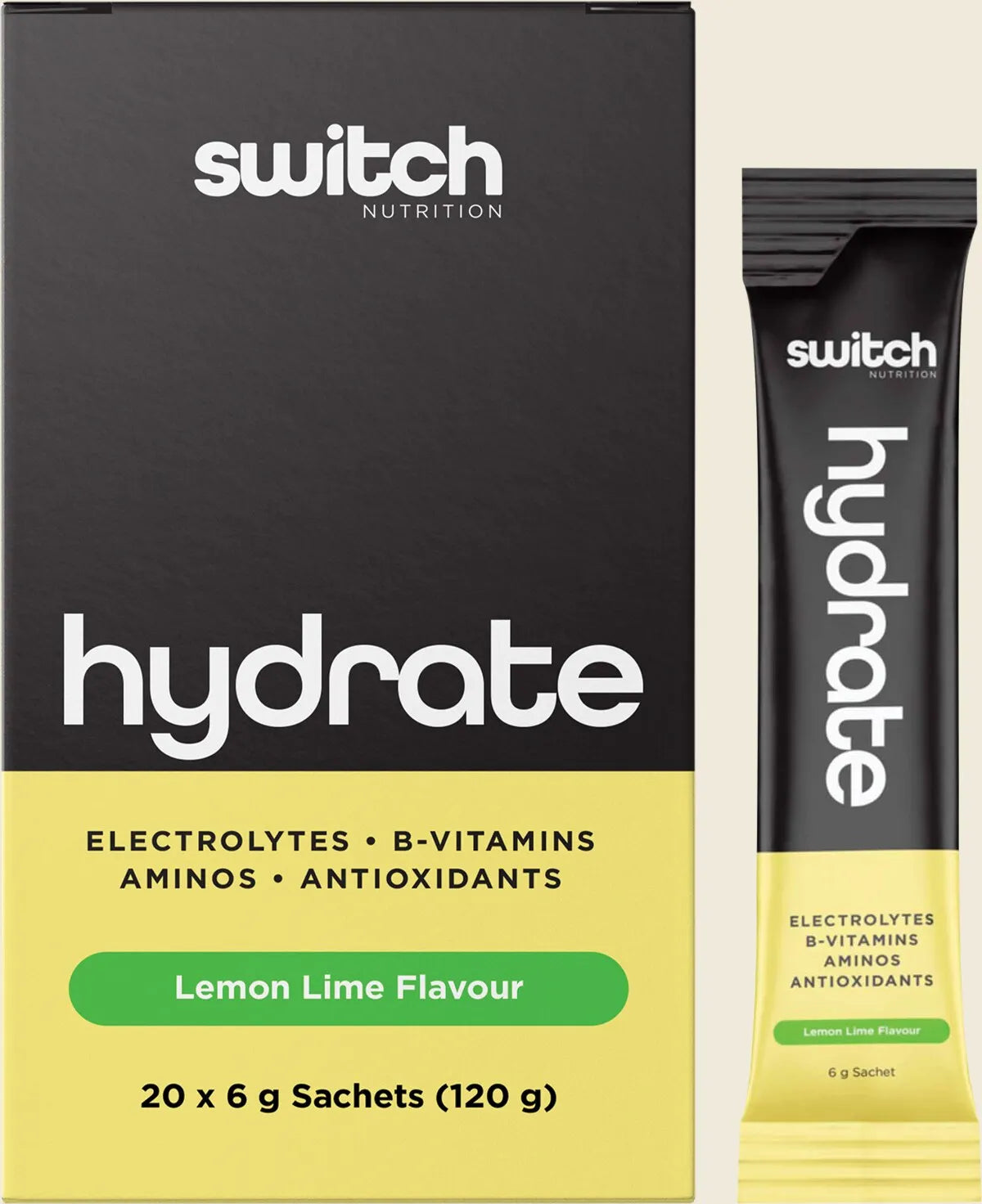 Switch Nutrition Hydrate Electrolytes No Added Sugar, Please Choose Your Size & Flavour